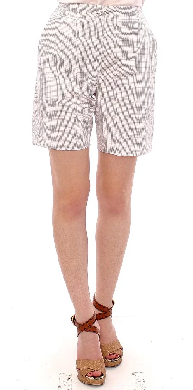 Stretch Your Limits, Not Your Wallet Andrea Incontri  Checke Stretch Cotton Women's Shorts