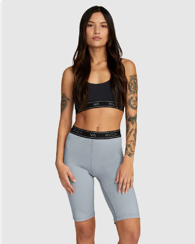 Yoga Wear At Unbeatable Prices Base 10.5" Biker Shorts - Grey Heather