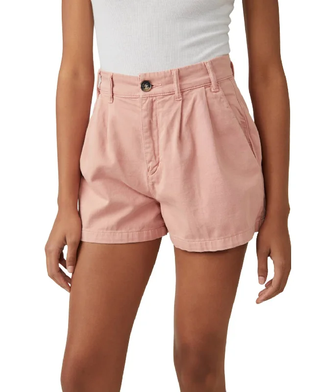Affordable Activewear Designed For Movement Billie Chino Shorts In Petal