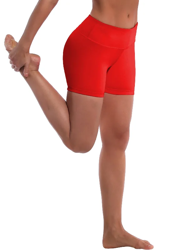 The Best Yoga Wear At The Best Prices 4" Yoga Shorts scarlet
