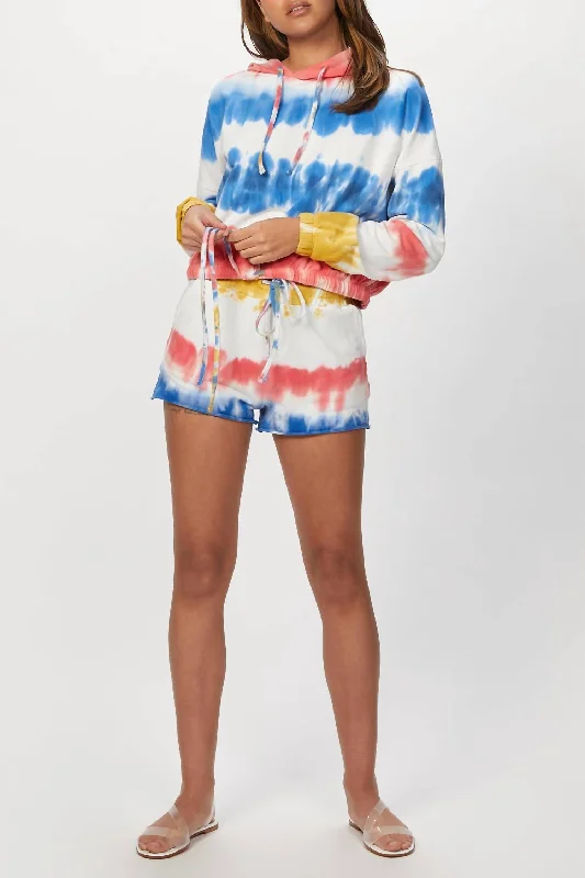 From Warm-Ups To Cooldowns, Shop And Save Cut Off Short In Primary Dip Dye
