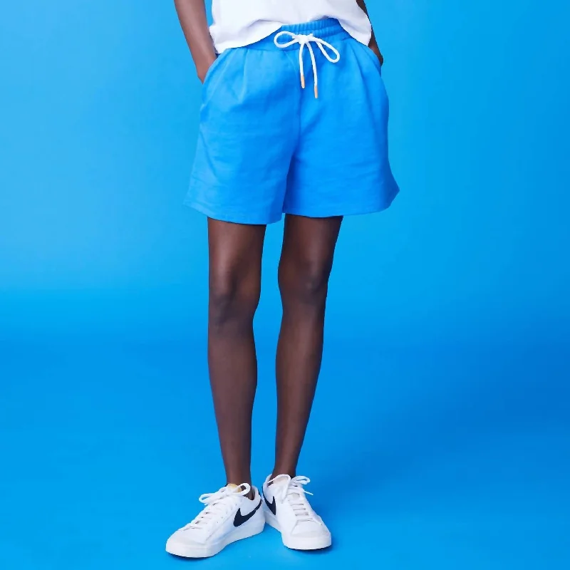 High-Quality Yoga Clothing At Budget-Friendly Prices Flared Sweat Short In Cerulean