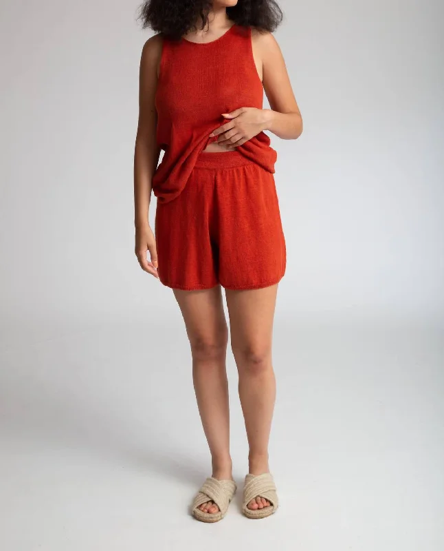 Move Freely With Premium Yoga Clothes At Great Prices Gertie Organic Cotton Shorts In Clay
