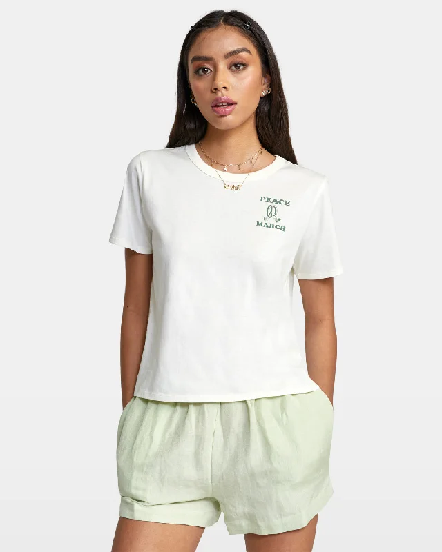 Fashionable Yoga Apparel Now On Sale Linen Sawyer Elastic Waist Shorts - Light Green