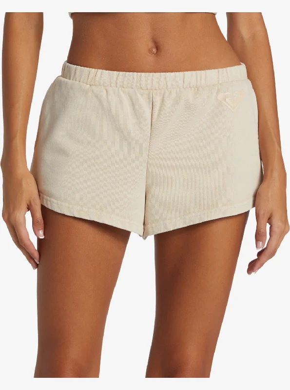 Affordable Activewear Designed For Movement Lineup Fleece Sweat Shorts - Tapioca