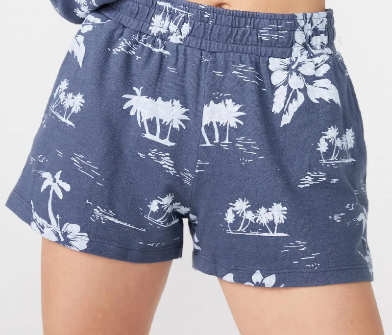 Breathable, Moisture-Wicking, And Budget-Friendly "new" Hawaiian Vintage Ex Boyfriend Shorts In Blue Steel