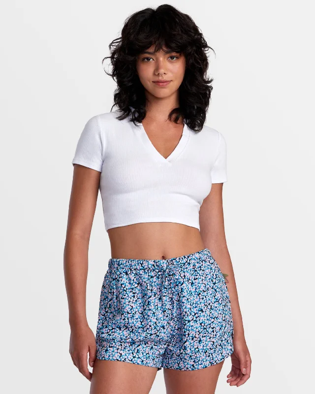 Look And Feel Your Best With Discounted Yoga Clothing New Yume Printed Shorts - Black Floral