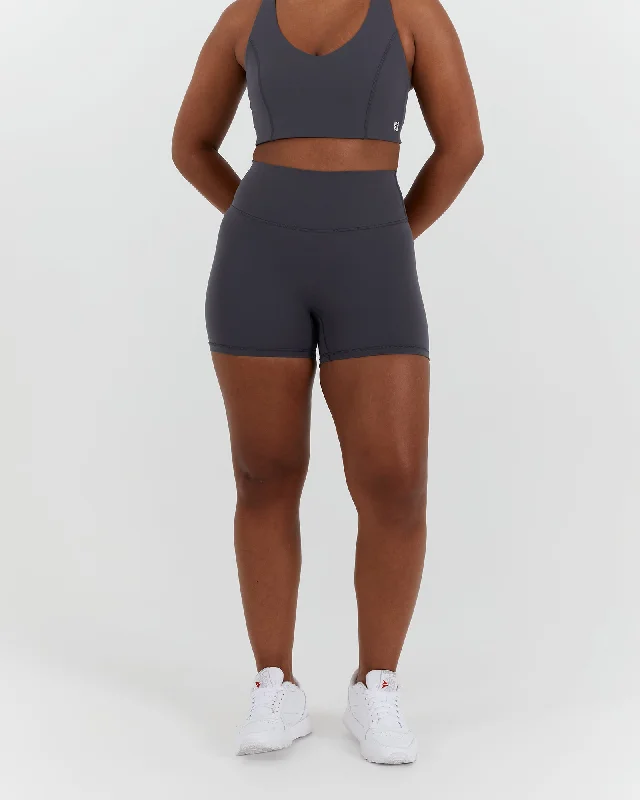 Limited-Time Savings On Yoga Leggings And Tops SCULPT MINI SHORTS - EBONY
