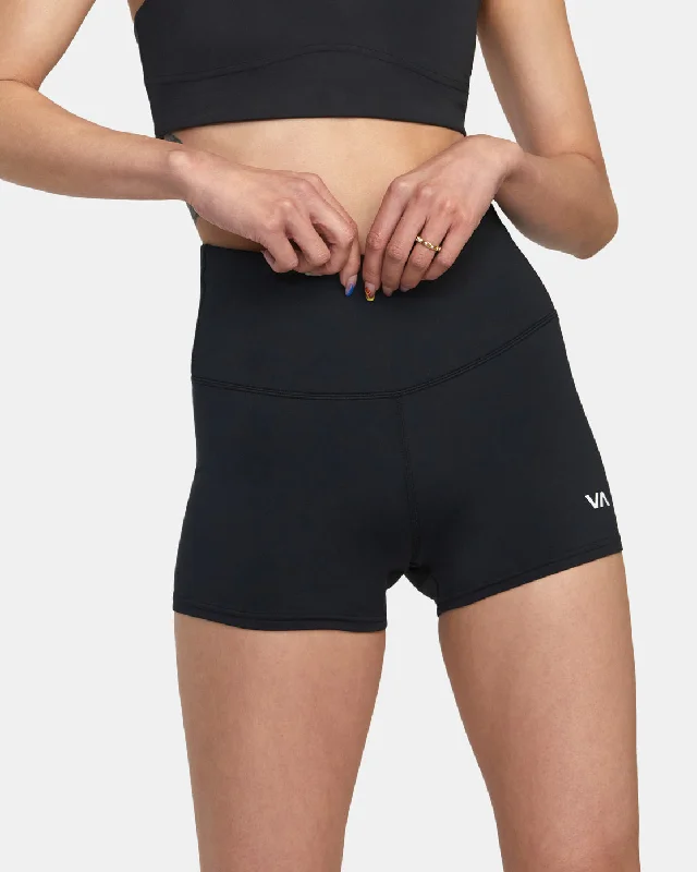 Soft, Stretchy, And Super Affordable Yoga Wear Shorty Workout Shorts - Black