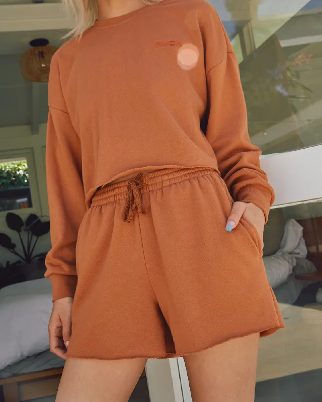 Move Freely With Premium Yoga Clothes At Great Prices Test Drive Sweatshorts - Amber