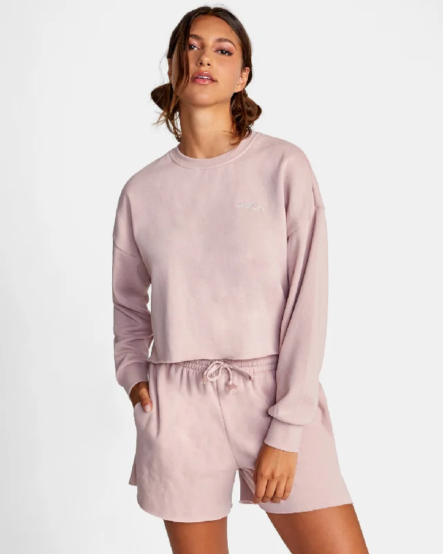 Flow Into Savings With Trendy Yoga Apparel Test Drive Sweatshorts - Dusty Rose