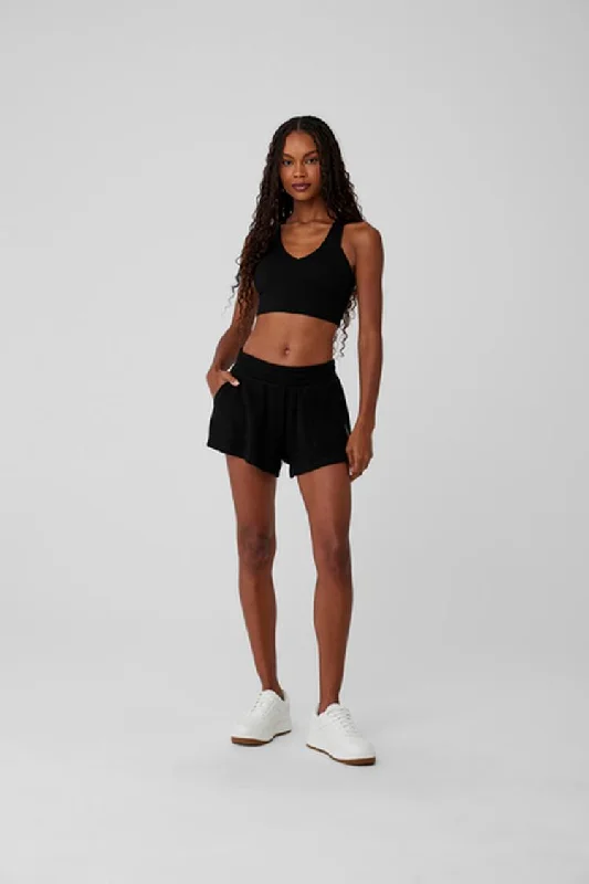 Don't Miss Out On Premium Yoga Wear Deals WAFFLE HIGH-WAIST WEEKEND ESCAPE SHORT