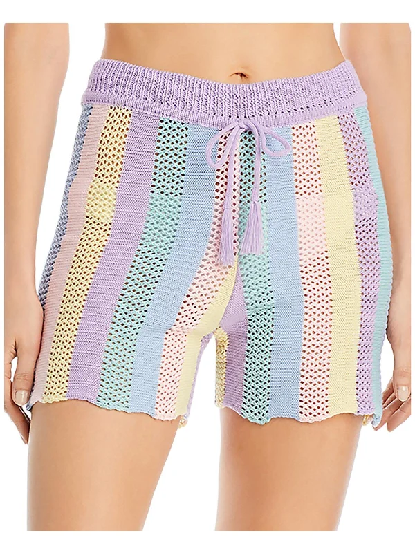 Limited-Stock Sale On Yoga Tops And Leggings Womens Knit Stretch Casual Shorts