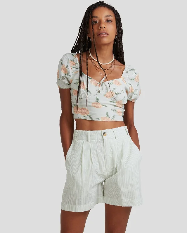 Breathe, Stretch, And Save On Yoga Apparel Yacht Club Short Shorts - Pistachio